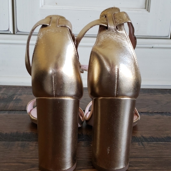 COPY - JCrew Stella heels ankle strap metallic Heels $228